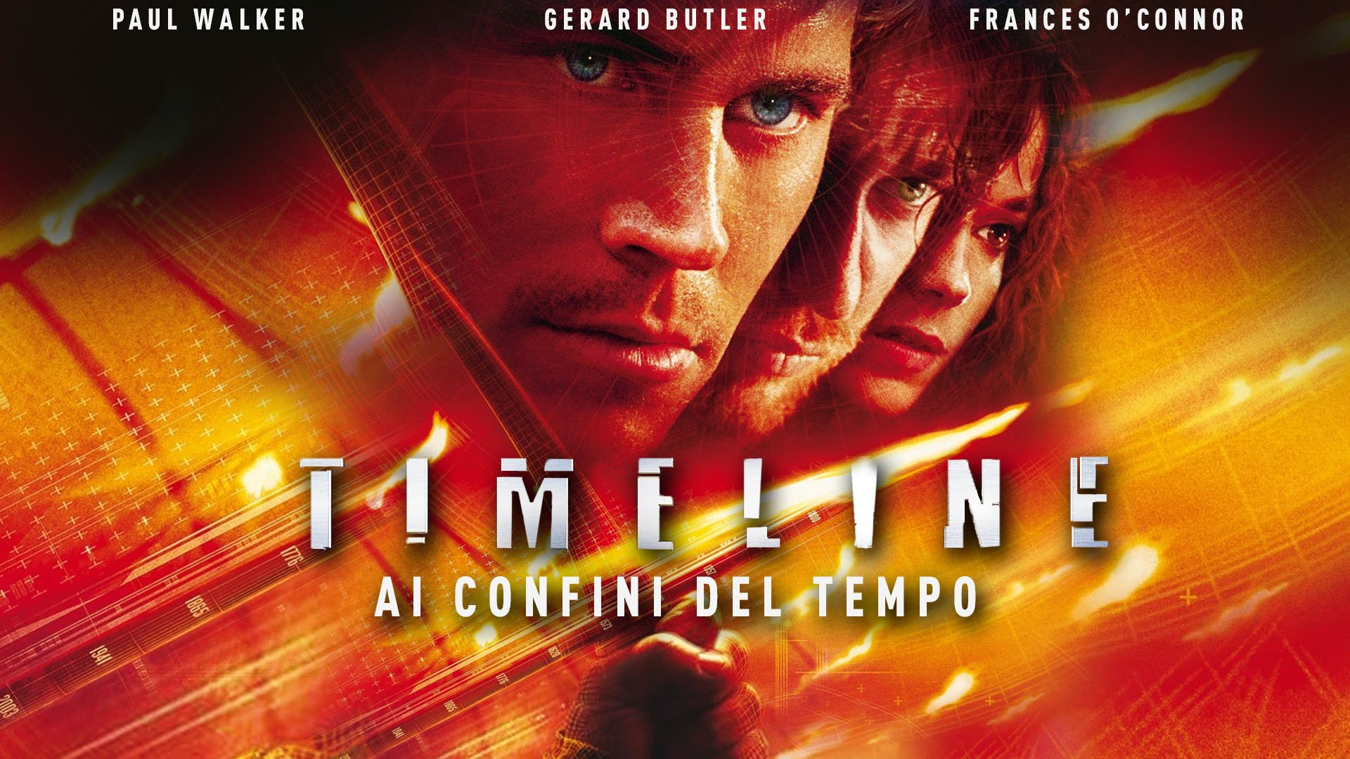 Grafica pubblicitaria del film "Timeline"