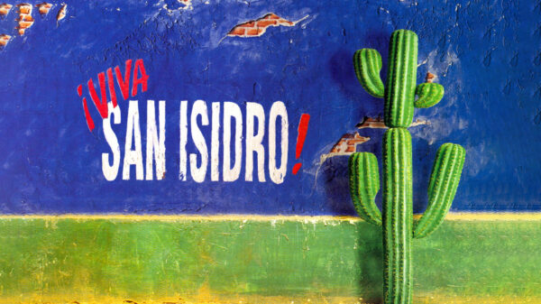 Grafica pubblicitaria del film "Viva San Isidro"