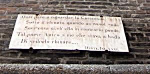 Lapide commemorativa Garisenda