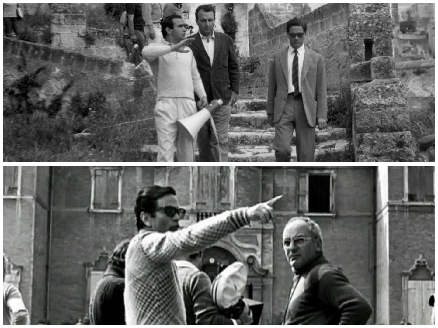 Pier Paolo Pasolini sul set (©Pier Paolo Pasolini)