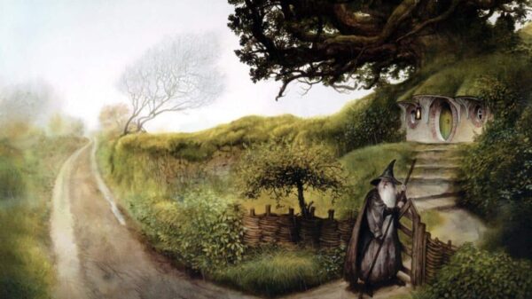 Gandalf davanti a Casa Baggins
