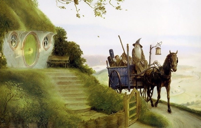 Disegno de "Uno stregone non è mai in ritardo" di John Howe