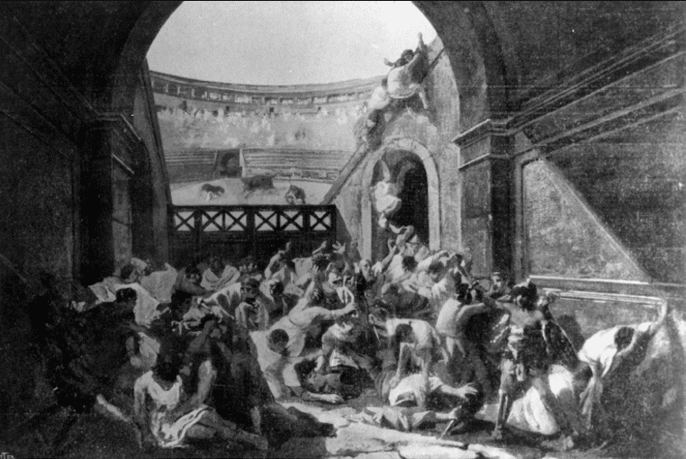 Positivo di "Pompeiani e Nocerini" del fotografo Francesco Caso