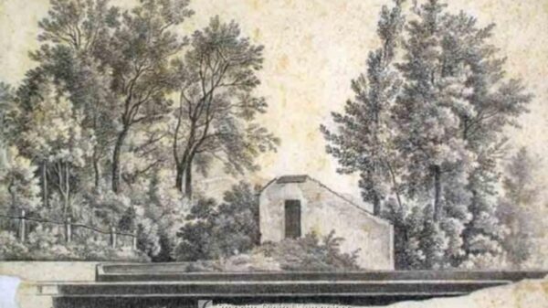 Incisione del Ponte degli Stecchi (Fantuzzi)