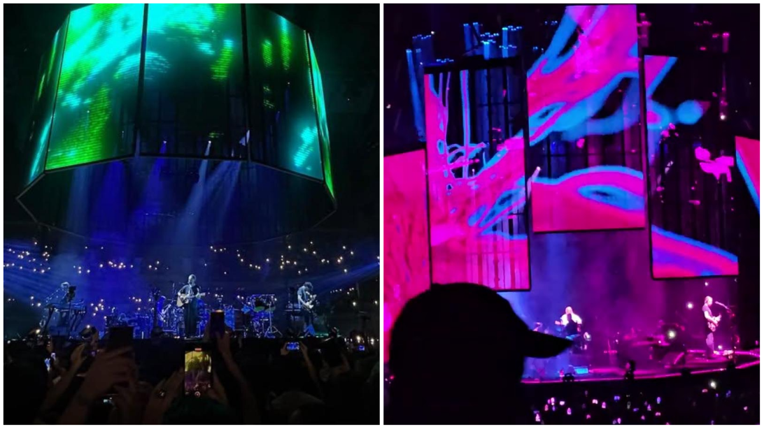 Radiohead al concerto di Madrid (©Radiohead)