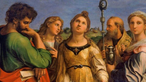 Estasi di Santa Cecilia -particolare (Raffaello)