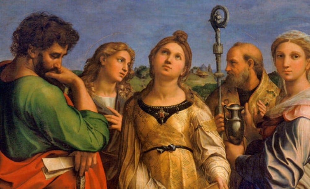 Estasi di Santa Cecilia -particolare (Raffaello)