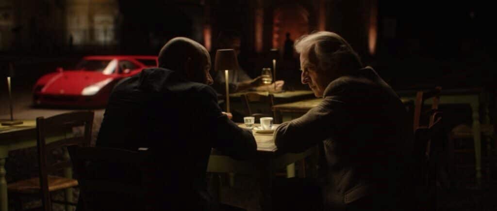 Montezemolo e Harris a cena in Piazza Santo Stefano (© Notorius Pictures)