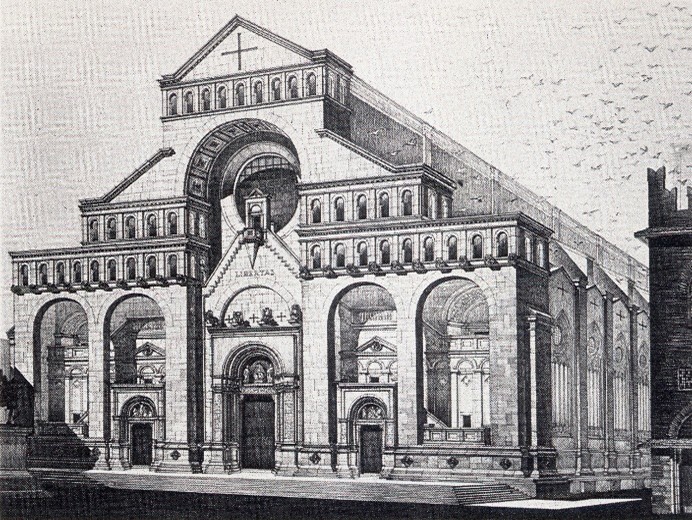 San Petronio - Uno dei disegni del concorso del 1933