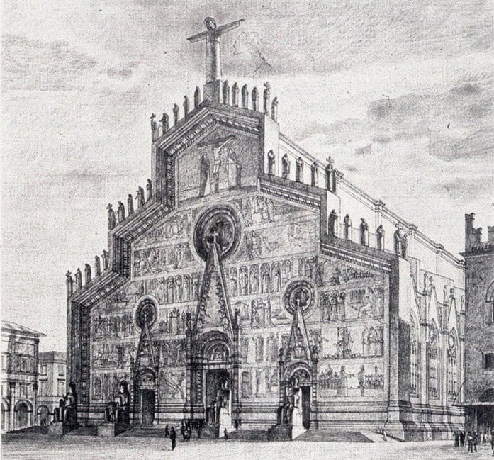 San Petronio - Uno dei disegni del concorso del 1933