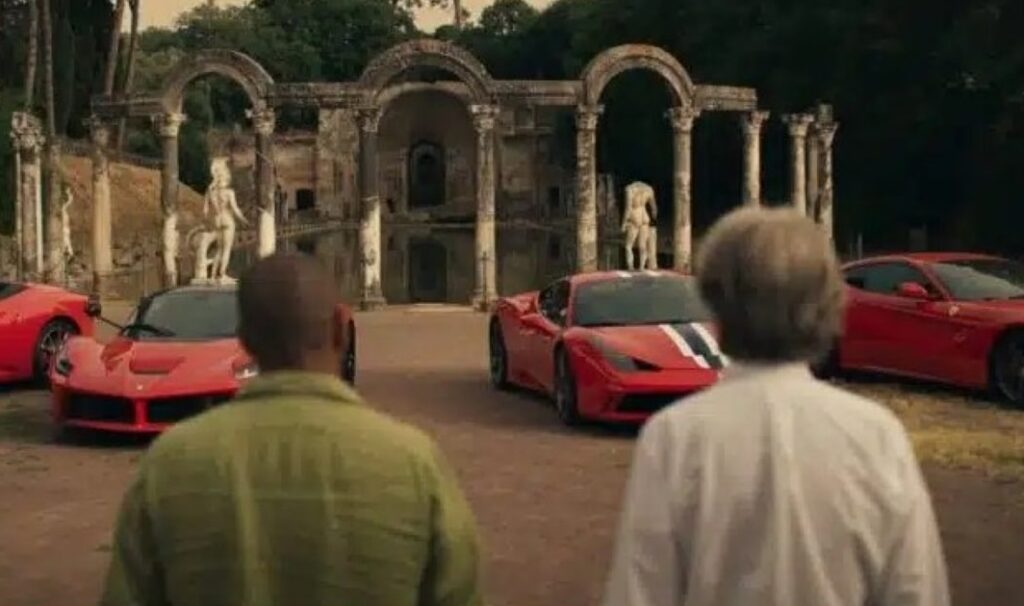 Harris e Montezemolo a Villa Adriana alla fine del film (© Notorius Pictures)