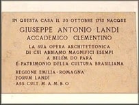 Lapide dedicata a Giuseppe Antonio Landi