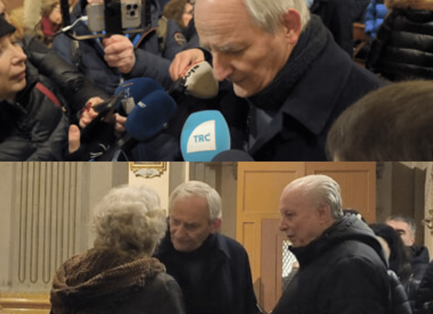 Cardinale Zuppi e la nonna di Giovanni Tamburi, Letizia Sassoli De Bianchi (©Giovanni Tamburi)