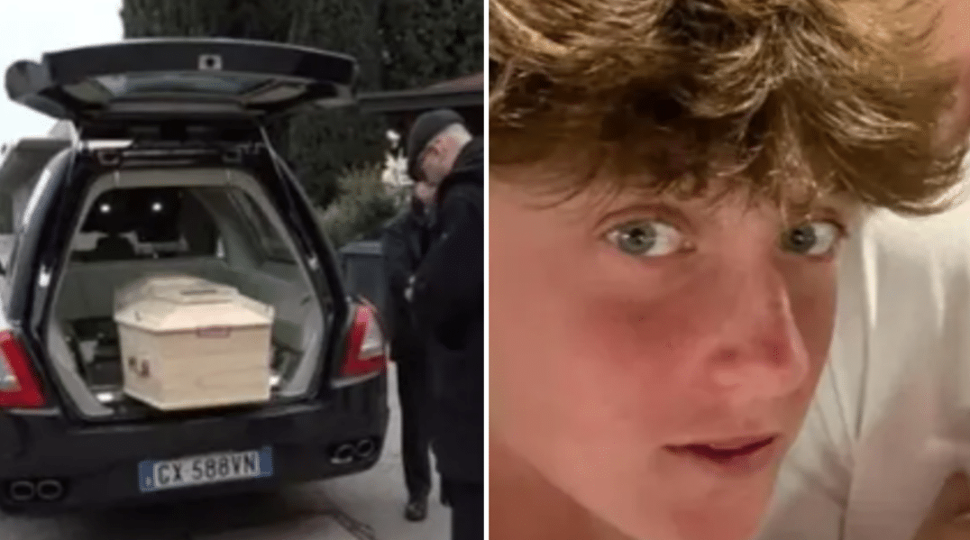 La salma di Giovanni Tamburi arrivata al cimitero di Borgo Panigale (©Giovanni Tamburi)