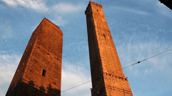 De Pasquale su Bologna - Le due torri di Bologna, Garisenda e Asinelli