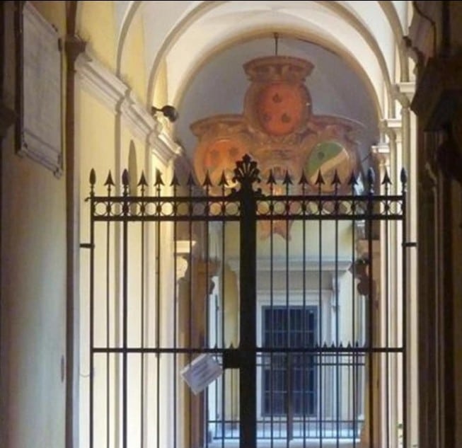 Ingresso Collegio dei Fiamminghi a Bologna