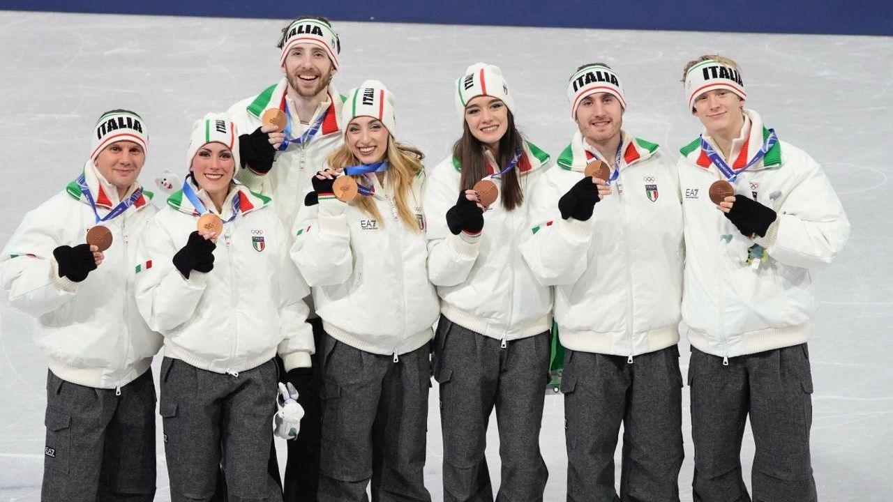 Olimpiadi Milano-Cortina 2026, il team Italia di pattinaggio artistico (©CONI)