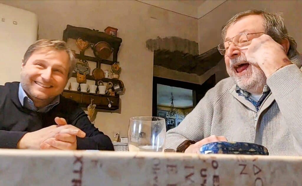 Roberto Serra a tavola con Francesco Guccini