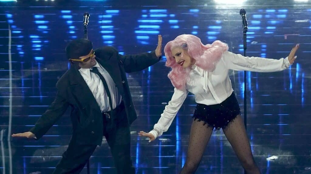 Tonypitony e Ditonellapiaga hanno vinto la serata delle cover di Sanremo 2026 (© RAI)