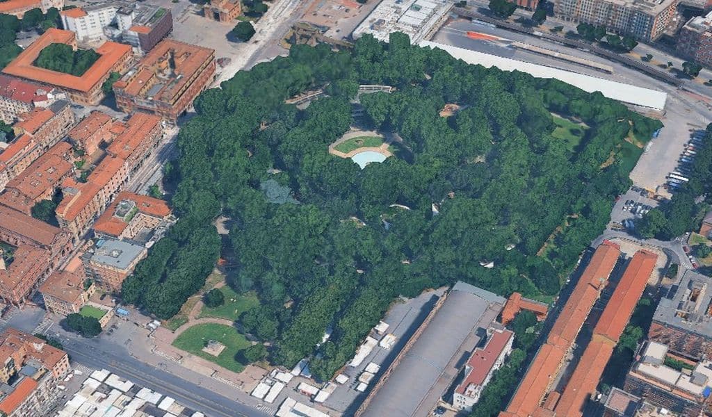 La Montagnola, vista dall'alto con Google Maps