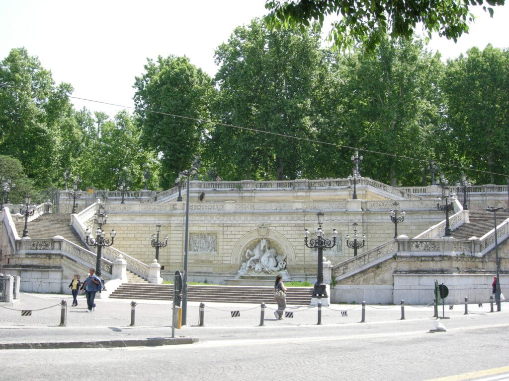 La rampa del Pincio della Montagnola