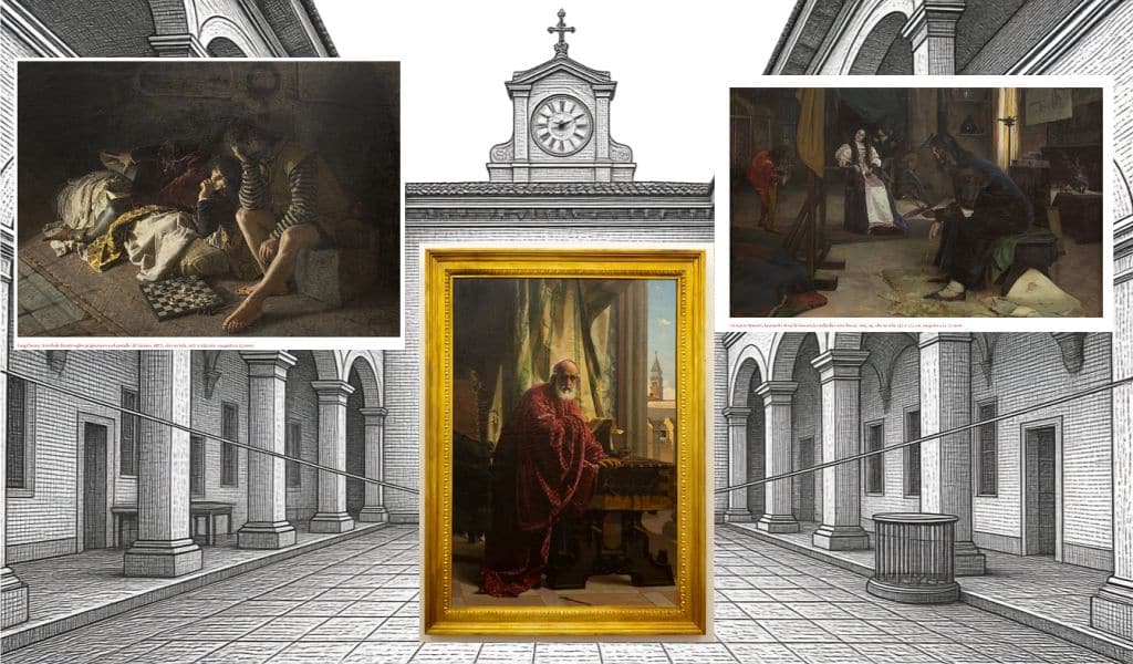 Dipinti di alcuni borsisti: Luigi Busi, Giovanni Masotti e Luigi Serra (© Fondazione Collegio Artistico Venturoli)