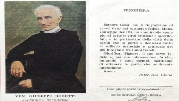 Santino dedicato a Monsignor Giuseppe Bedetti