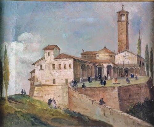 Acquerello settecentesco del complesso della Madonna del Monte
