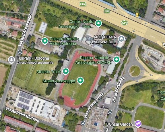Centro Sportivo Arcoveggio (Google Maps)