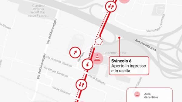 Viabilità dal 15 Maggio 2026 uscita 6 Tangenziale Bologna e via di Corticella