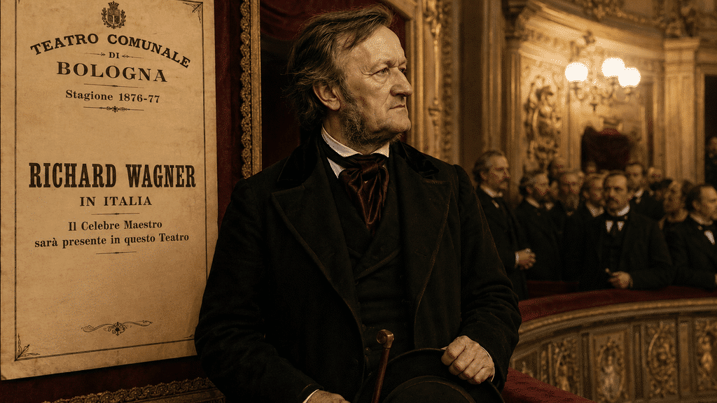 Richard Wagner al Teatro Comunale di Bologna, immaginato dall'Intelligenza Artificiale