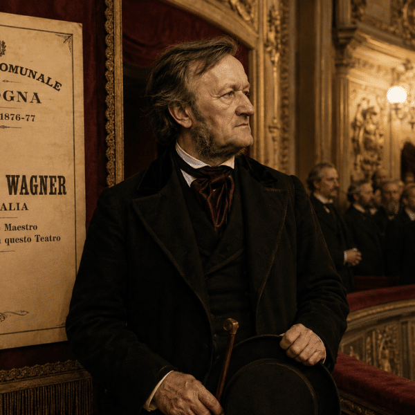 Richard Wagner al Teatro Comunale di Bologna, immaginato dall'Intelligenza Artificiale