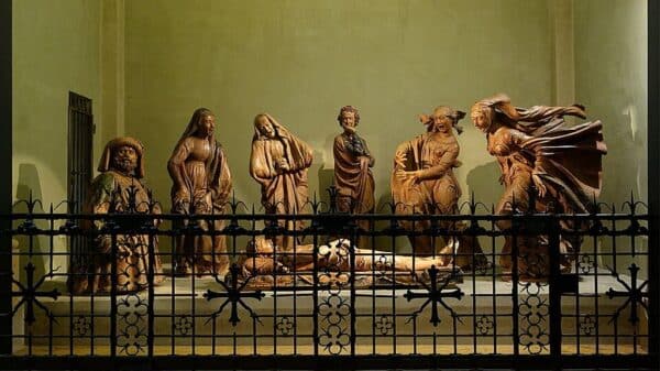 Compianto Niccolò dell'Arca in Santa Maria della Vita (Velvet - Wikipedia)