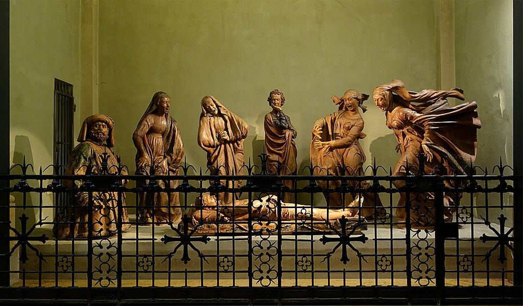 Compianto Niccolò dell'Arca in Santa Maria della Vita (Velvet - Wikipedia)