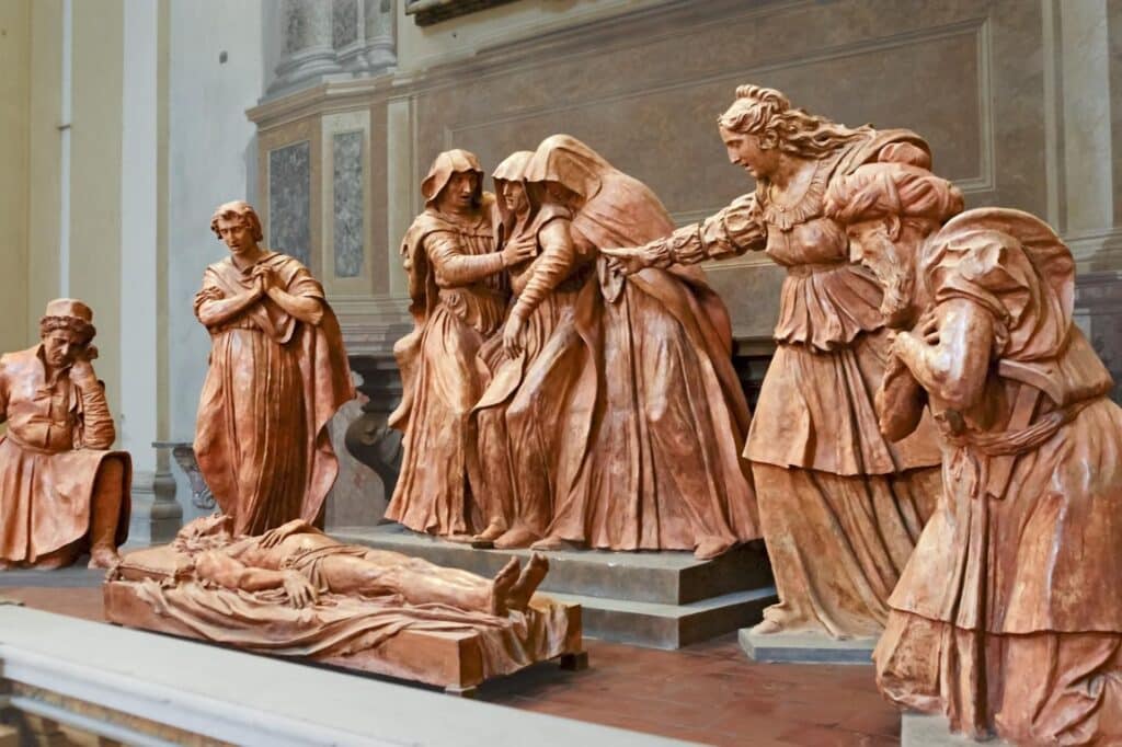 Compianto di Alfonso Lombardi nella Cattedrale di San Pietro Bologna [Wikipedia]