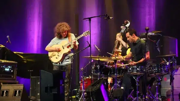 Pat Metheny playing on acoustic - Deposiphotos