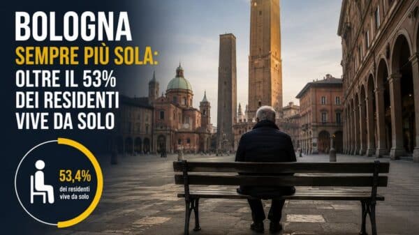 Bologna sempre più sola, il 53% delle famiglie sono unipersonali