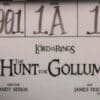 Il ciack della prima scena de "Il Signore degli Anelli: La caccia a Gollum"