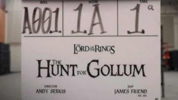 Il ciack della prima scena de "Il Signore degli Anelli: La caccia a Gollum"