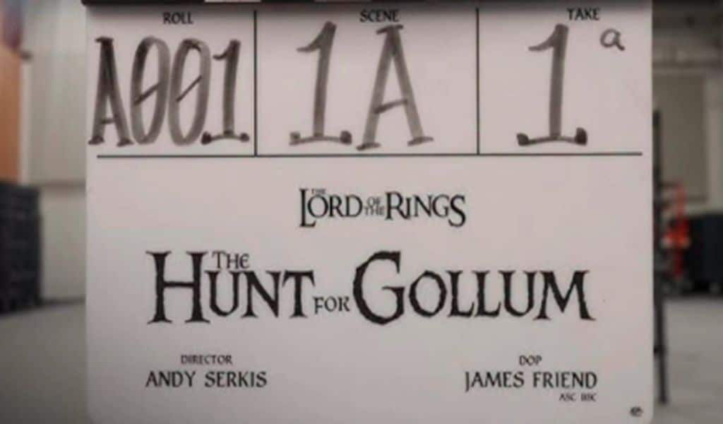 Il ciack della prima scena de "Il Signore degli Anelli: La caccia a Gollum"