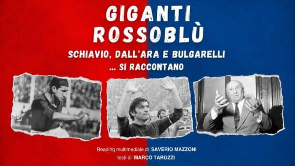 Locandina del reading teatrale Giganti Rosoblù