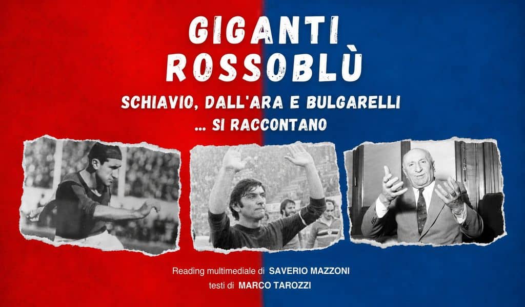 Locandina del reading teatrale Giganti Rosoblù