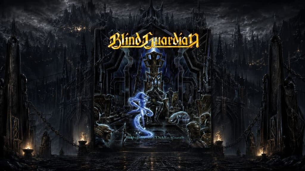 Nightfall in Middle-Earth dei Blind Guardian, immagine creata con IA