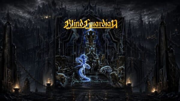 Nightfall in Middle-Earth dei Blind Guardian, immagine creata con IA