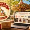 Immagine generata con intelligenza artificiale di Giostramargherita, lo shopping online della giostra dei Giardini Margherita