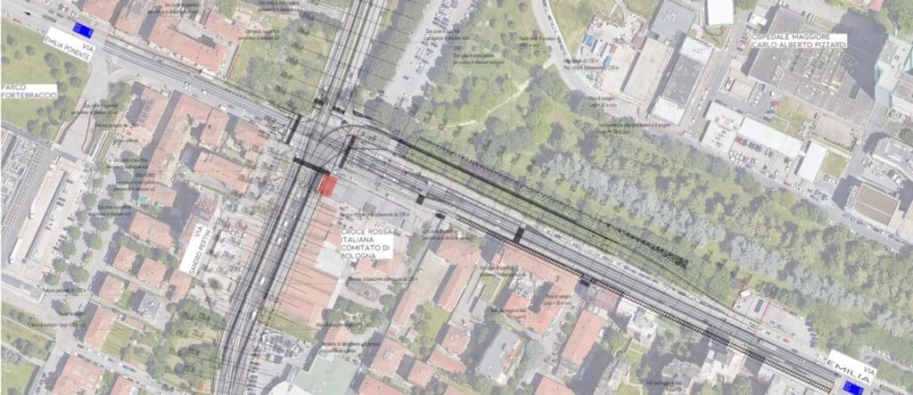 Rendering sottopasso Pertini dello Studio Abacus