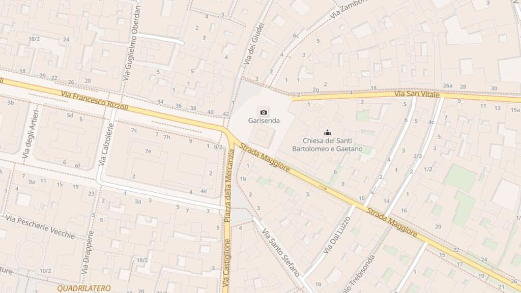 Piazza di Porta Ravegnana e le sue cinque strade