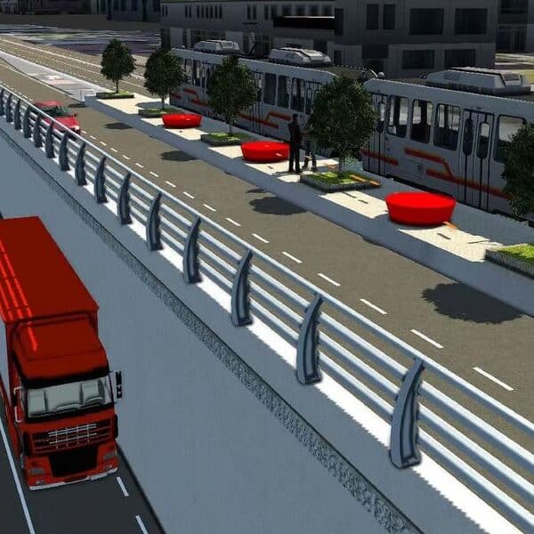 Rendering per il Sottopasso Pertini dello Studio Abacus