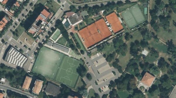 Veduta aerea del Tennis Club Nettuno