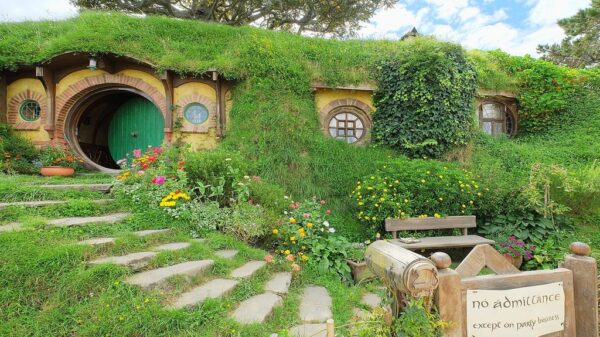 Il set cinematografico di Casa Baggins